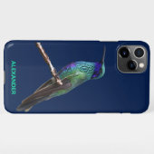 $9.50 Kolibrie Blauw Gepersonaliseerde BUDGET iPhone Hoesje (Achterkant horizontaal)