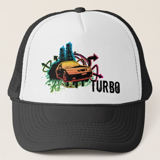9-5-aërosoenschuur, pet, turbo trucker pet (Voorkant)