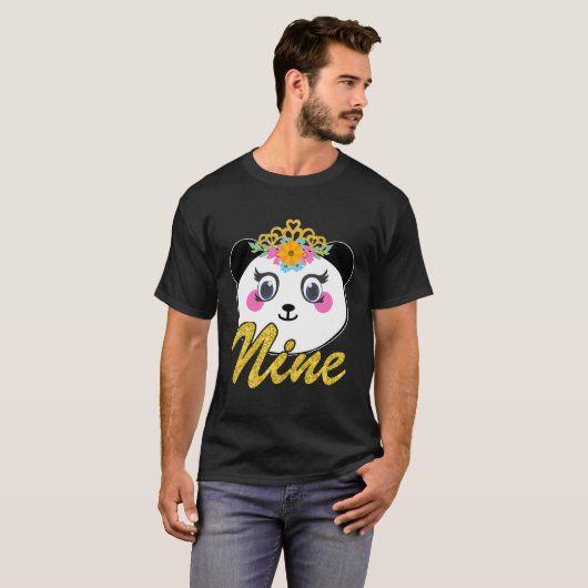9 9e Panda Eenhoorn Py T-shirt (Voorkant volledig)