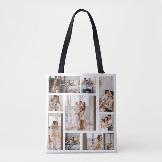 9 Aangepaste foto-inkuilzakken Tote Bag (Voorkant)