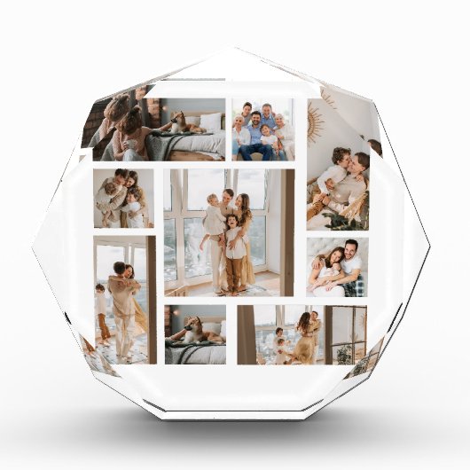 9 Aangepaste fotocollage bewerkbaar Fotoblokken (Voorkant)