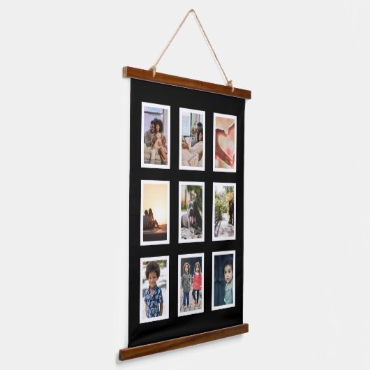 9 Aangepaste fotocollage-reeks Hangend Wandkleed (Gebogen)