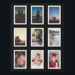 9 Aangepaste fotocollage-reeks Imitatie Canvas Print<br><div class="desc">Fotocollage aangepaste 9 fotosjabloon gemaakt door u gepersonaliseerde kunst aan de muur - Faux Wrapped Canvas Print van Ricaso - voeg uw eigen foto's en tekst toe aan dit geweldige faux canvas</div>