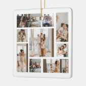 9 Aangepaste kerstversieringen voor foto's met col Keramisch Ornament (Links)