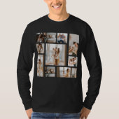 9 Aangepaste lange hoes foto-inkeping T-shirt (Voorkant)