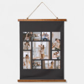 9 Aangepaste lange hoes foto-inkeping T-shirt Hangend Wandkleed (Voorkant)