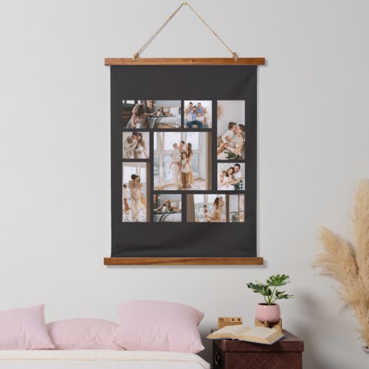 9 Aangepaste lange hoes foto-inkeping T-shirt Hangend Wandkleed (Slaapkamer)