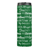 9 Aangepaste Namen Typografie Kerst Thermosbeker (Achterkant)