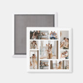 9 Aangepaste Sjabloon voor fotocollage Magnets Magneet (Voorkant / Achterkant)
