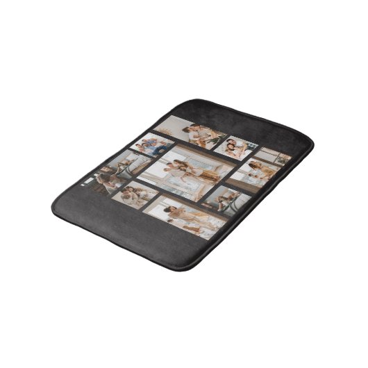 9 Aangepaste Sjabloon voor fotocollage personalise Badmat (Gekanteld)