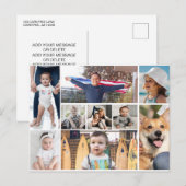 9 Afbeelding fotocollage Briefkaart (Voorkant / Achterkant)