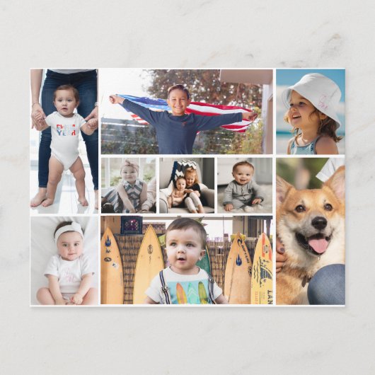 9 Afbeelding fotocollage Briefkaart (Voorkant)