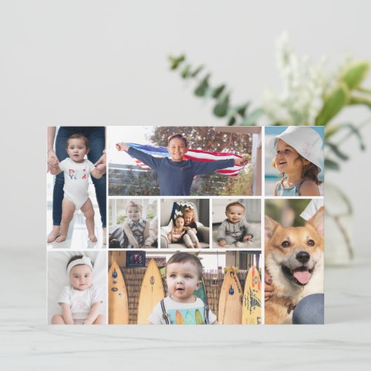 9 Afbeelding fotocollage Kaart (Staand voorkant)