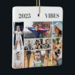 9 Afbeelding fotocollage Keramisch Ornament<br><div class="desc">Creëer uw eigen 9 Afbeelding Photo Collage Ceramic Ornament ! Gepersonaliseerd met uw eigen tekst. U kunt dit ontwerp verder aanpassen door desgewenst de knop "Details bewerken" te selecteren.</div>