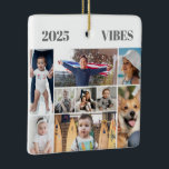 9 Afbeelding fotocollage Keramisch Ornament<br><div class="desc">Creëer uw eigen 9 Afbeelding Photo Collage Ceramic Ornament ! Gepersonaliseerd met uw eigen tekst. U kunt dit ontwerp verder aanpassen door desgewenst de knop "Details bewerken" te selecteren.</div>