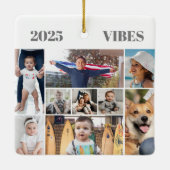 9 Afbeelding fotocollage Keramisch Ornament (Achterkant)