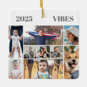 9 Afbeelding fotocollage Keramisch Ornament (Voorkant)