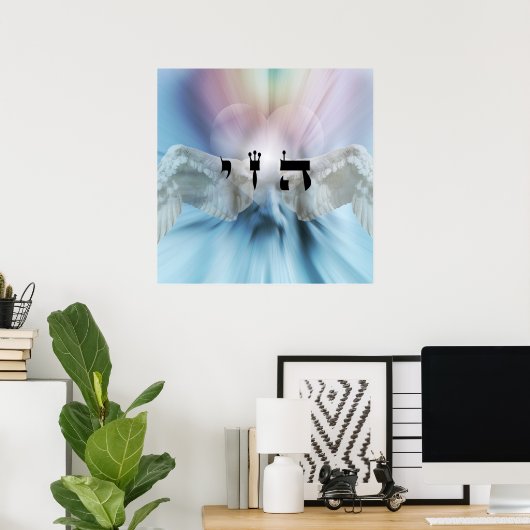 9 Angelische invloeden - 72 Namen van God Poster (Thuiskantoor)