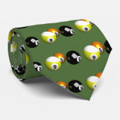 9 Ball 3D Pool Balls Stropdas (Opgerold)
