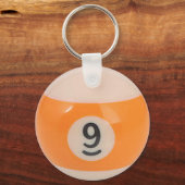 "9-Ball"-ballon voor sieraden Sleutelhanger (Voorkant)