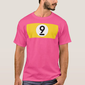 9 Ball Biljart Pool Tafel Negen Ball T-shirt