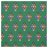 9-Ball Billiards Pool Hall Rack op groen Stof (Swatch)