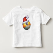 9-ball kerstrood Pet Kinder Shirts (Voorkant)