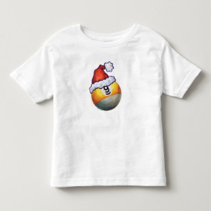 9-ball kerstrood Pet Kinder Shirts