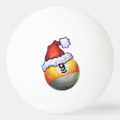 9-ball kerstrood Pet Pingpongbal (Voorkant)