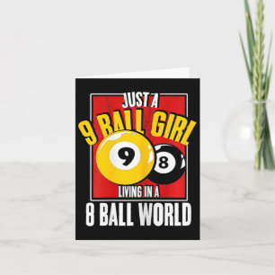 9 Ball Meisje Wonen In 8 Ball World Snooker Pool B Kaart