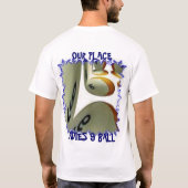 9 Ball Pool League Shirten T-shirt (Achterkant)