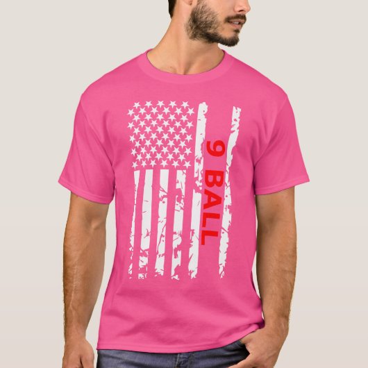 9 Ball Pool Table biljart T-shirt (Voorkant)