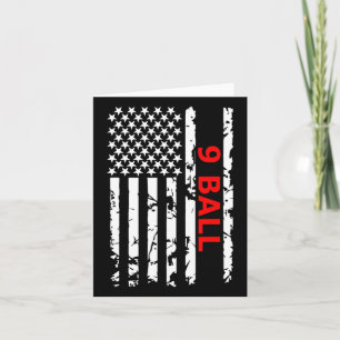 9 Ball Pool Table Billiards Gift Kaart