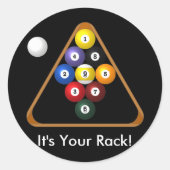 9-ball Rack stickers (Voorkant)