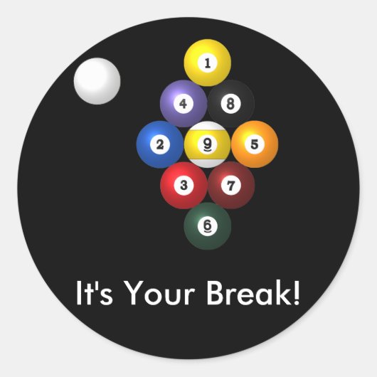 9-ball rack stickers (Voorkant)