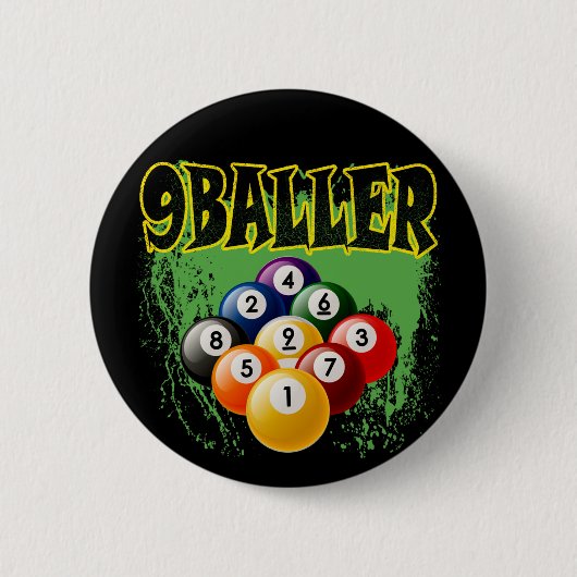 9 BALLER RONDE BUTTON 5,7 CM (Voorkant)