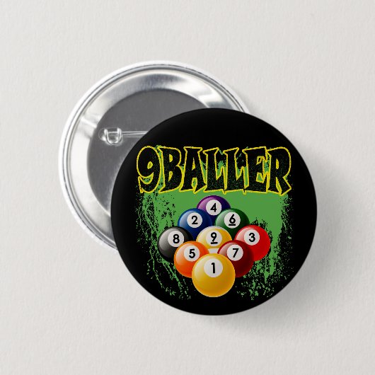 9 BALLER RONDE BUTTON 5,7 CM (Voorkant /achterkant)