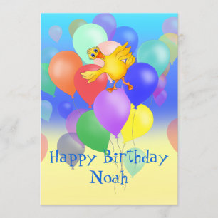 9 Balloons Birthday Poem van Happy Juul Company Kaart