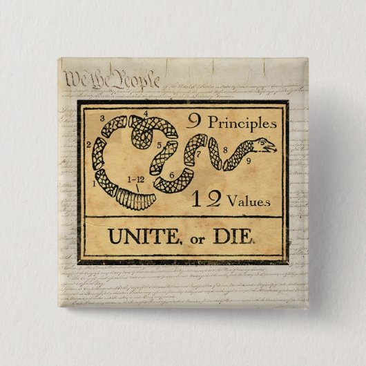 9 Beginselen, 12 Waarden, 912 Project Button (Voorkant)