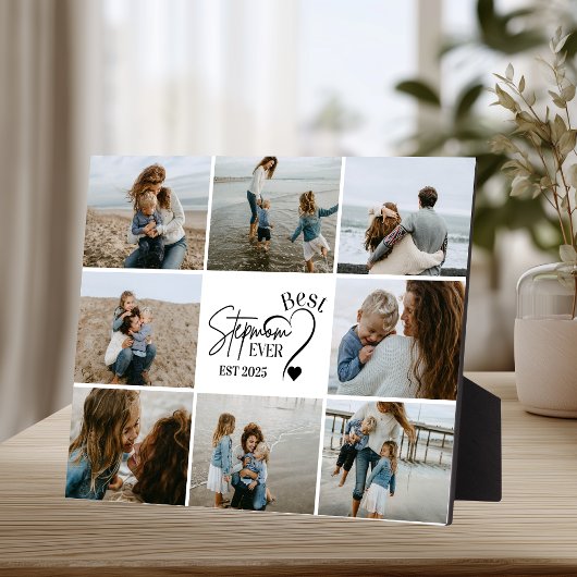9 Best Stepmom Ever Custom Photo Collage  Fotoplaat