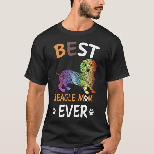 9 Beste Beagle Moeder Ooit 7 T-shirt (Voorkant)