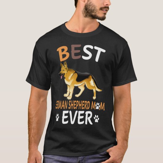 9 Beste Duitse Herdersmoeder Ooit 441 T-shirt (Voorkant)