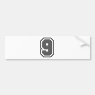 9 BUMPERSTICKER
