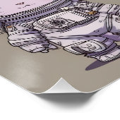 9 Chibi Astronaut Kittens Space Crew Perfect Poster (Hoek)