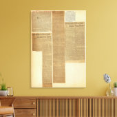 9 Clippings Canvas Afdruk (Insitu (Woonkamer))