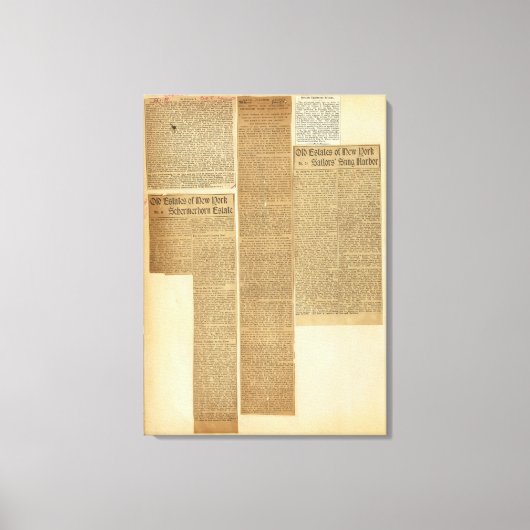 9 Clippings Canvas Afdruk (Voorkant)