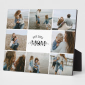9 Custom Photo Collage Best Mom Ever  Fotoplaat (Zijkant)