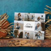 9 Custom Photo Collage Best Mom Ever  Fotoplaat (Zijkant)