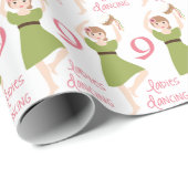 9 Dames dansen Cadeaupapier (Rol Hoek)