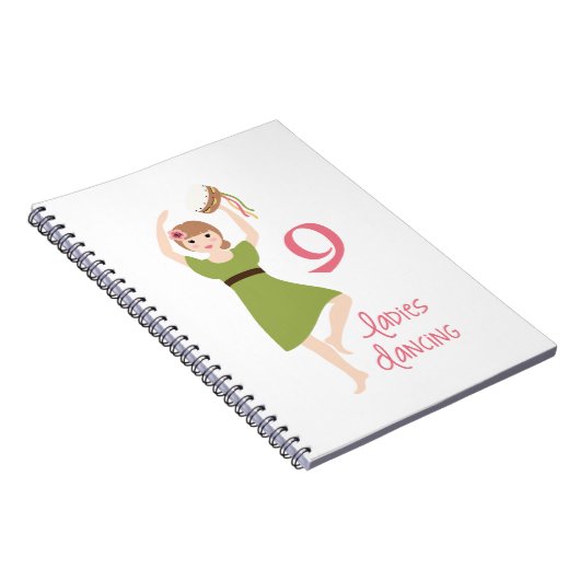 9 Dames dansen Notitieboek (Rechterzijde)